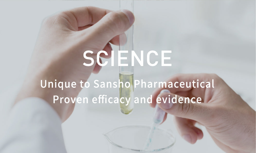 Unique to Sansho Pharmaceutical Proven efficacy and evidence